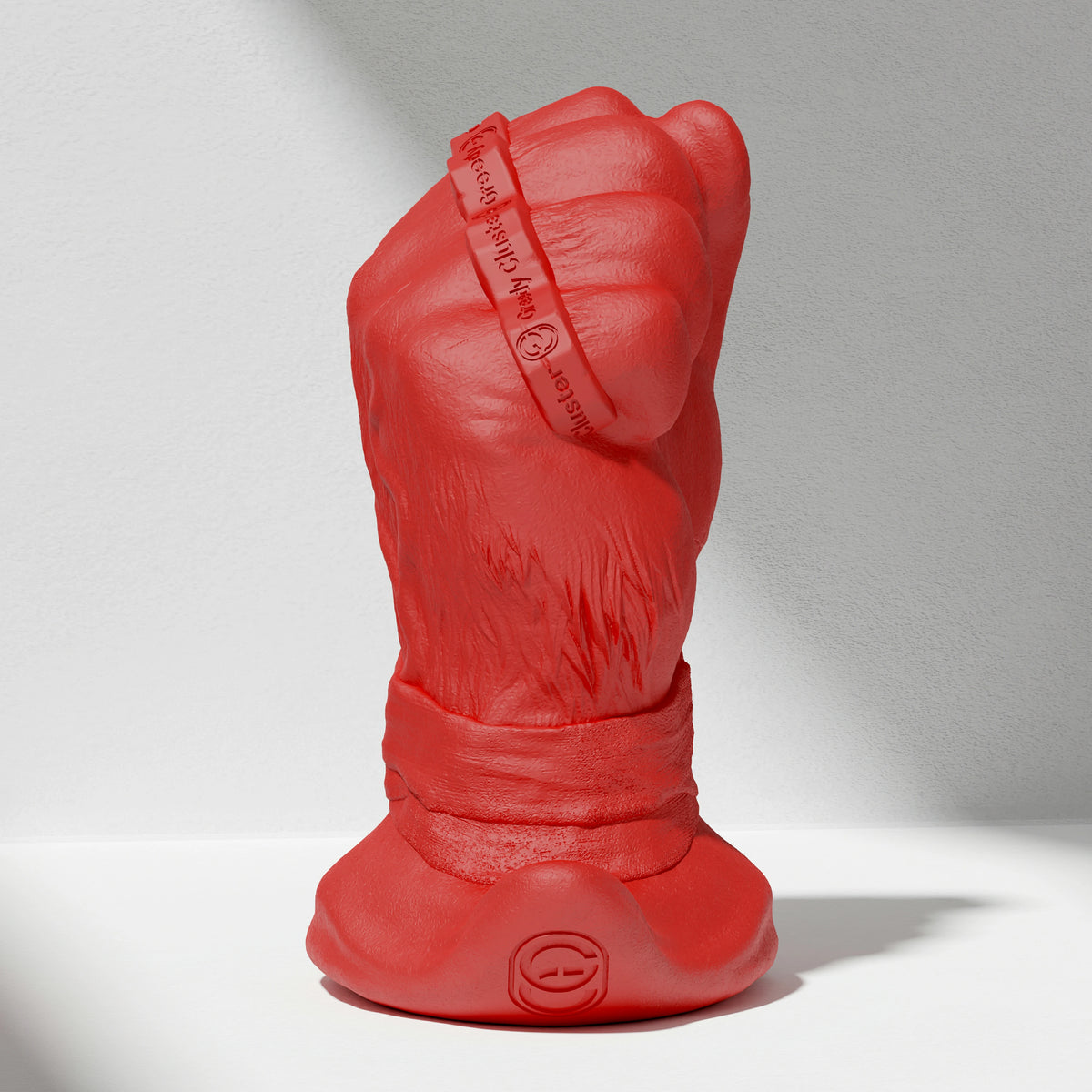 GreedyCluster ROGUE PUNCH STOPPER fist-shaped silicone dildo for anal fisting in Scarlett