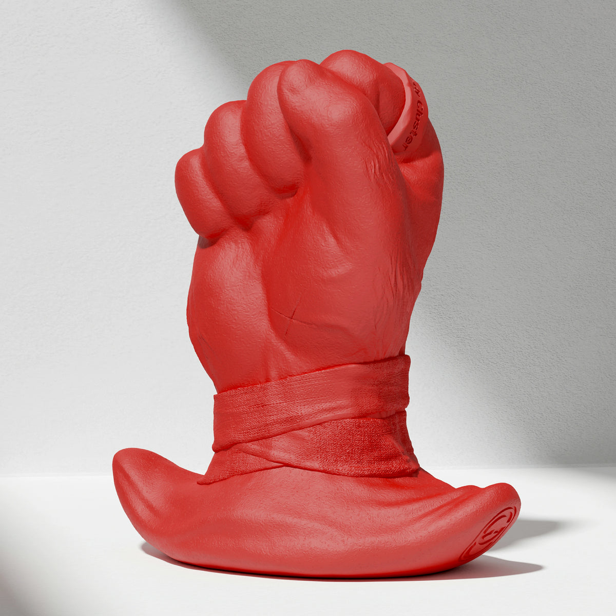 GreedyCluster ROGUE PUNCH STOPPER fist-shaped silicone dildo for anal fisting in Scarlett