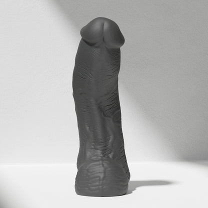 GreedyCluster SERGEANT realistic silicone dildo for depth training in Charcoal
