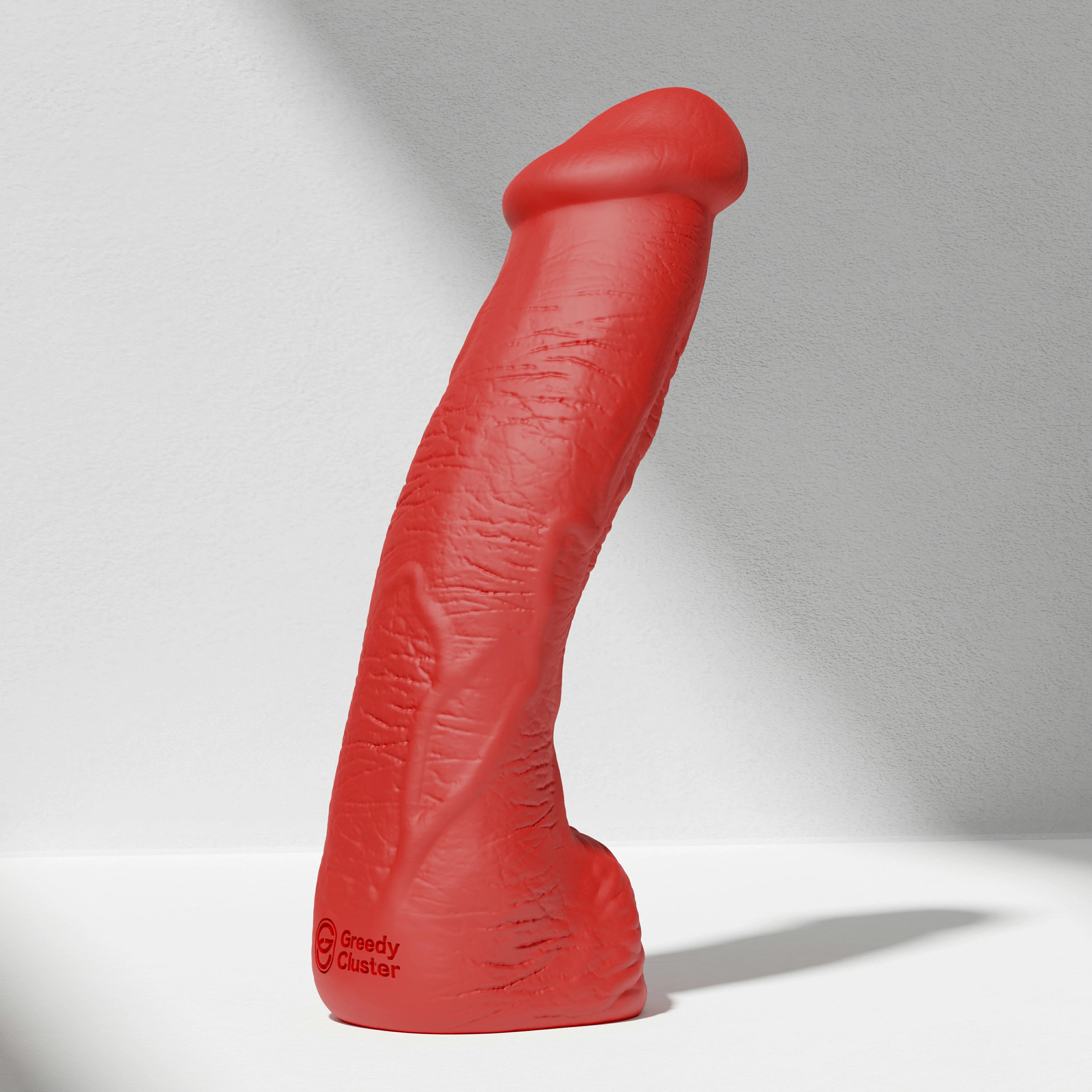 GreedyCluster SERGEANT realistic silicone dildo for depth training in Scarlett