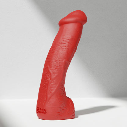 GreedyCluster SERGEANT realistic silicone dildo for depth training in Scarlett