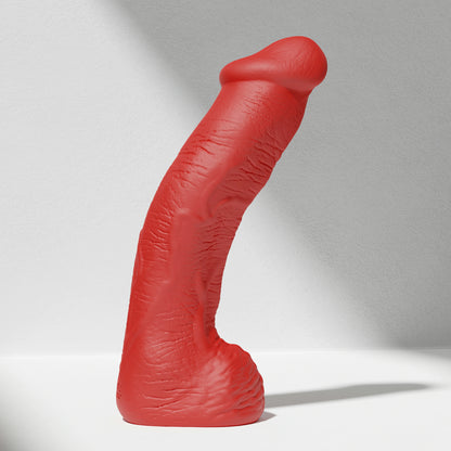 GreedyCluster SERGEANT realistic silicone dildo for depth training in Scarlett