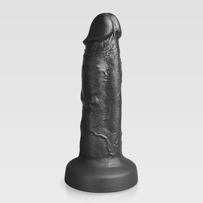 GreedyCluster BBG001 VICTOR realistic silicone dildo in Charcoal with detailed veins and exposed glans