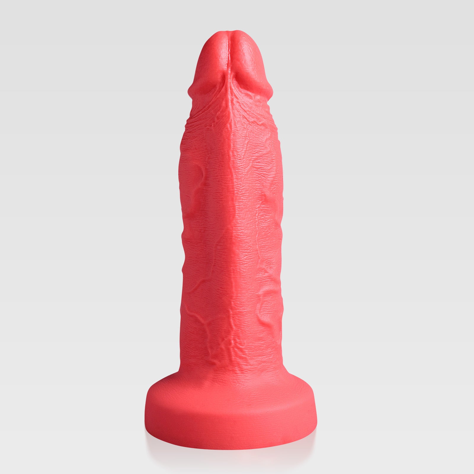GreedyCluster BBG001 VICTOR realistic silicone dildo in Scarlett with exposed glans and straight shaft