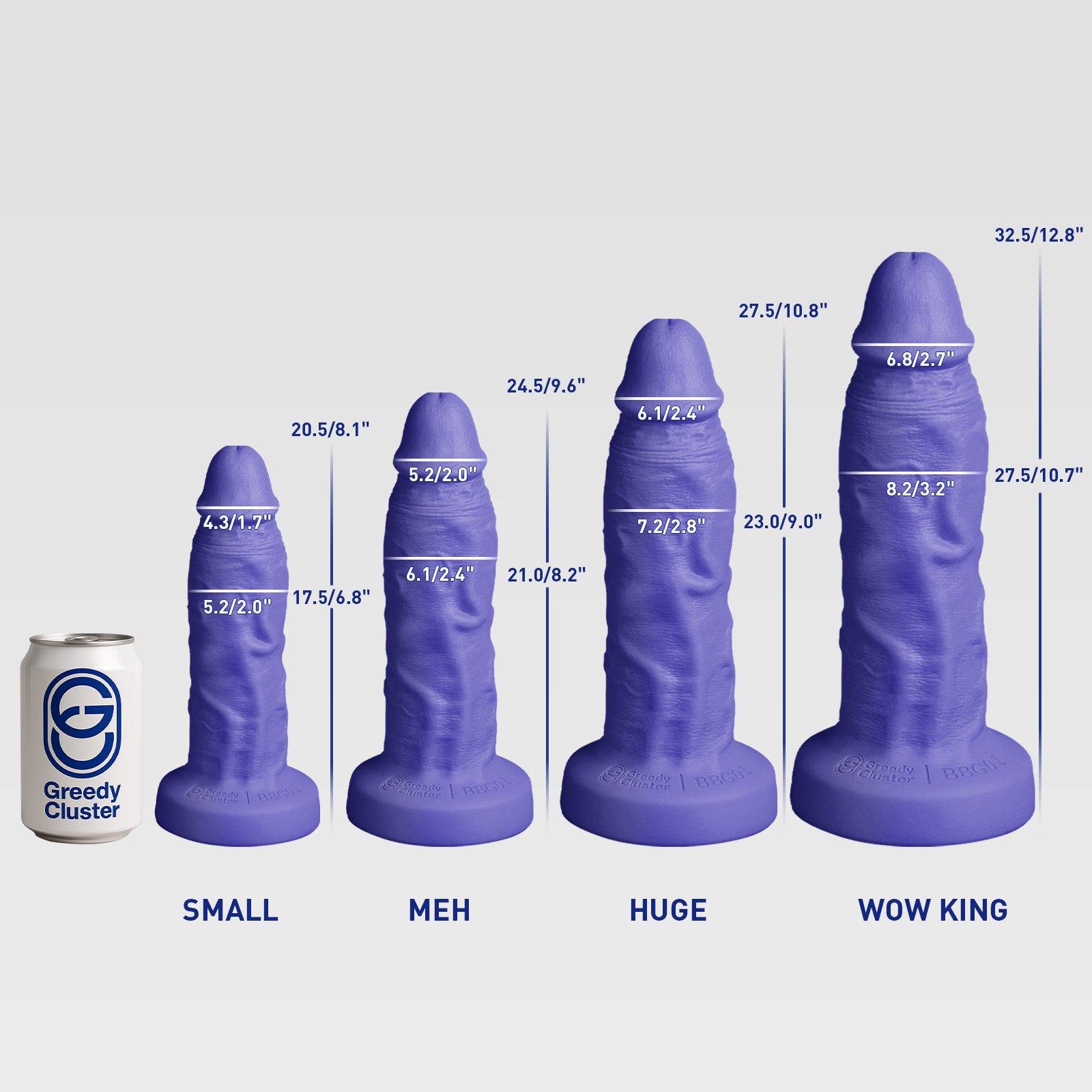 GreedyCluster BBG016 BRUNO realistic silicone dildo product view 22