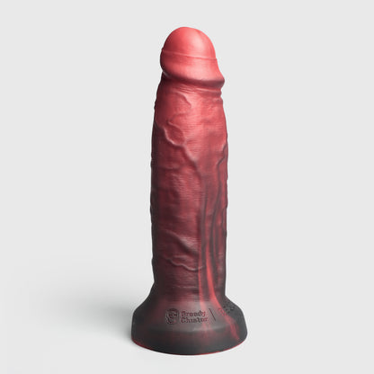 GreedyCluster BBG024 WADE rideable silicone dildo, Lava finish