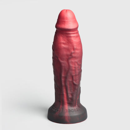 GreedyCluster BBG024 WADE rideable silicone dildo, Lava finish