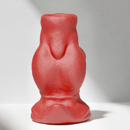 GreedyCluster GREEDY HOLE TUNNEL PLUG 01 hollow silicone butt plug in Scarlett, side view