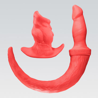 GreedyCluster GREEDYHOLE PUPSET silicone puppy play plug set, Scarlett two-piece design