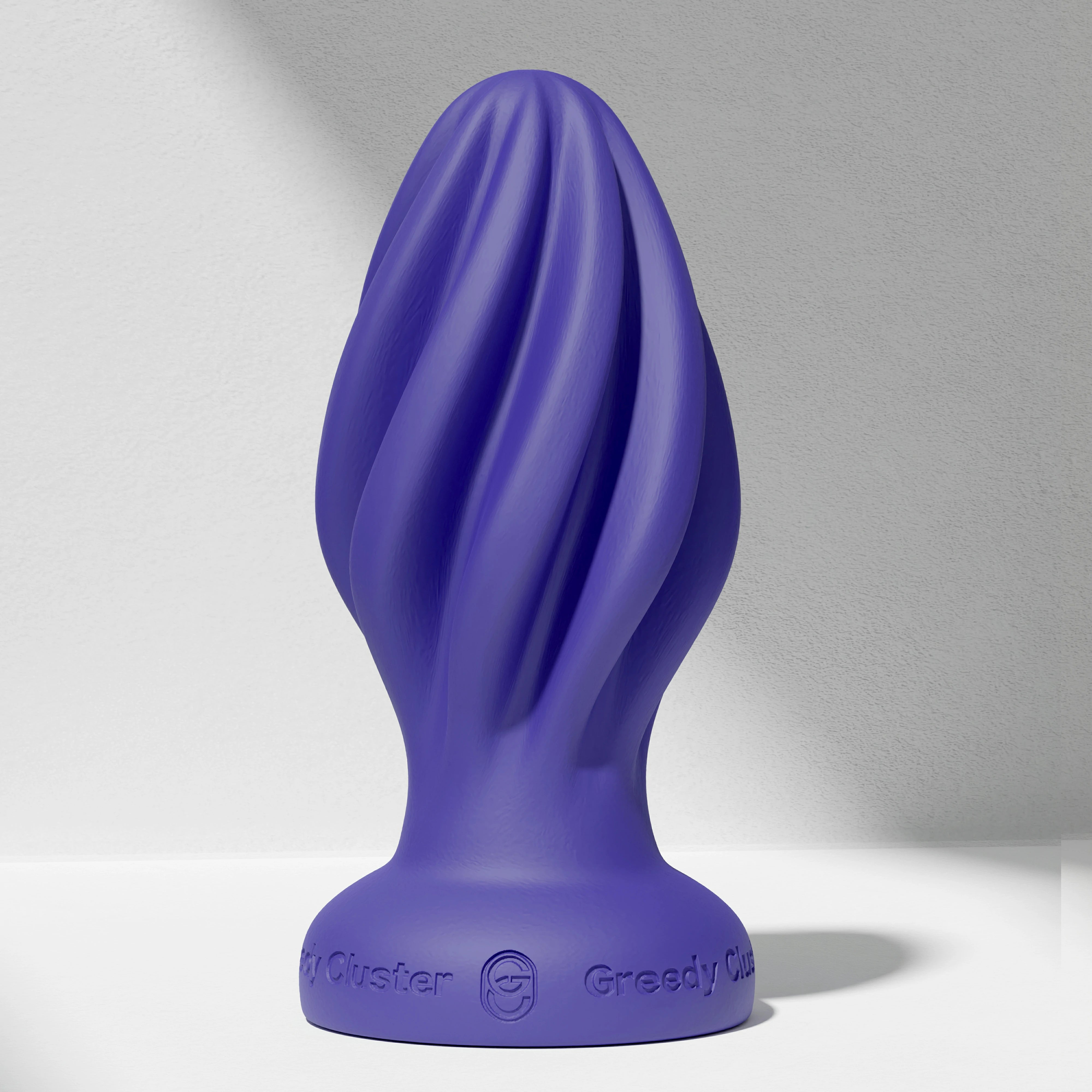 GreedyCluster GREEDYHOLE STOPPER 00 spiral silicone butt plug in Azure