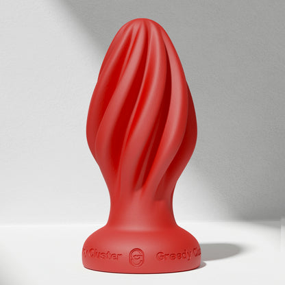 GreedyCluster GREEDYHOLE STOPPER 00 spiral silicone butt plug in Scarlett