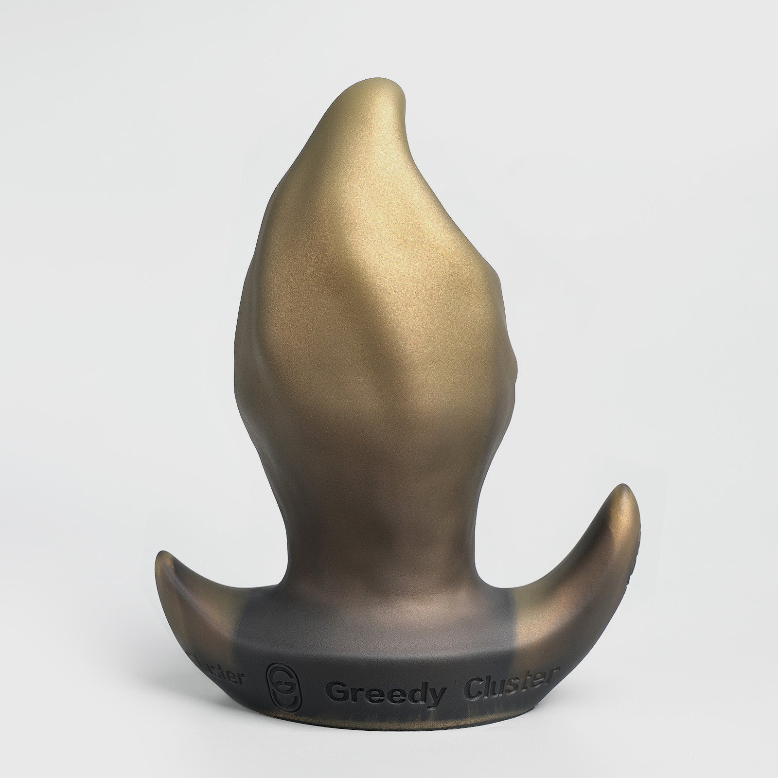 GreedyCluster GREEDYHOLE STOPPER 01 PRO silicone spiral butt plug, Eclipse textured design