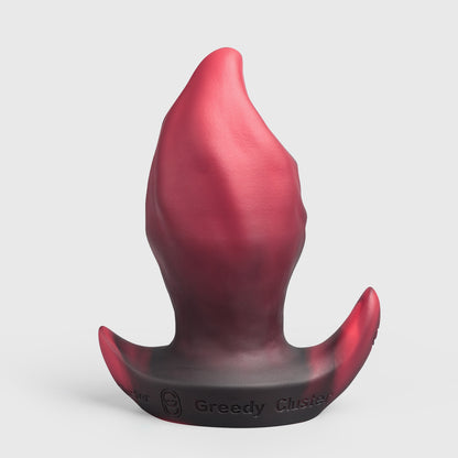 GreedyCluster GREEDYHOLE STOPPER 01 PRO silicone spiral butt plug, Lava textured design
