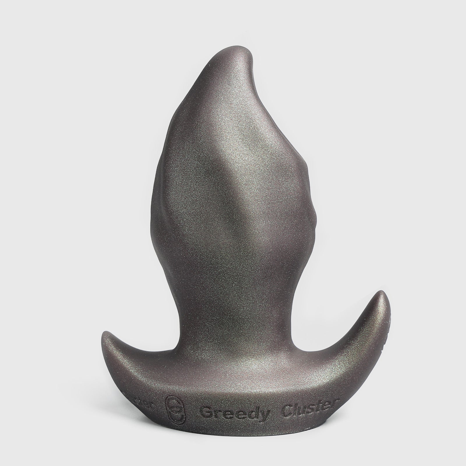 GreedyCluster GREEDYHOLE STOPPER 01 PRO silicone spiral butt plug, Rust textured design