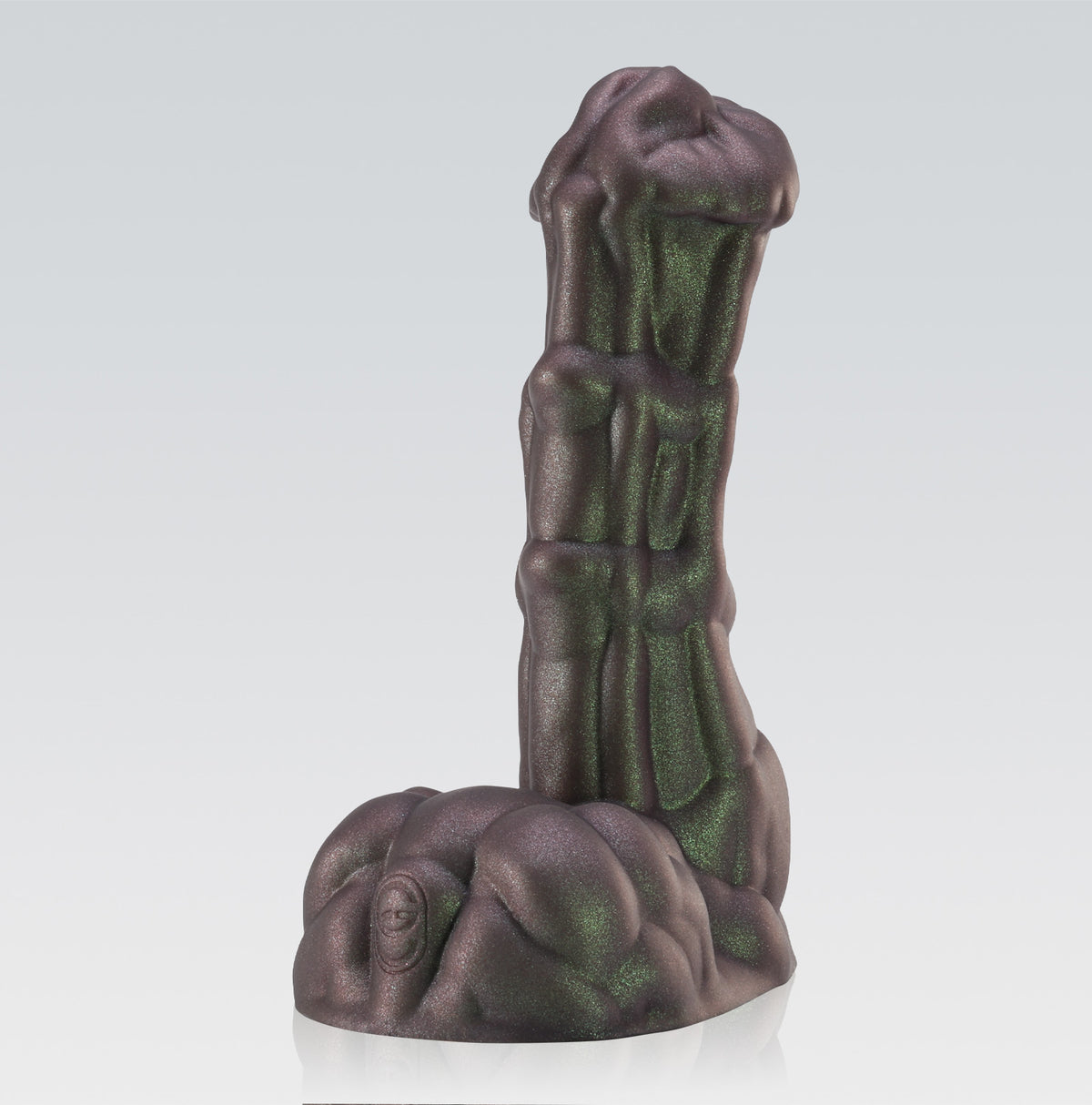 GreedyCluster PEGASUS equine fantasy silicone dildo, Rust finish