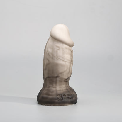 GreedyCluster PHAT DILDO thick silicone training dildo, Dirty realistic-feel design