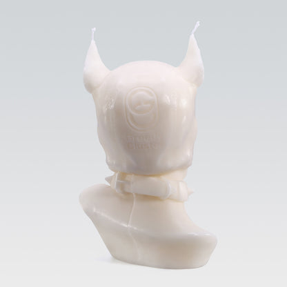 GreedyCluster PUP DAVID CANDLE accessory candle, sculpted pup figure detail