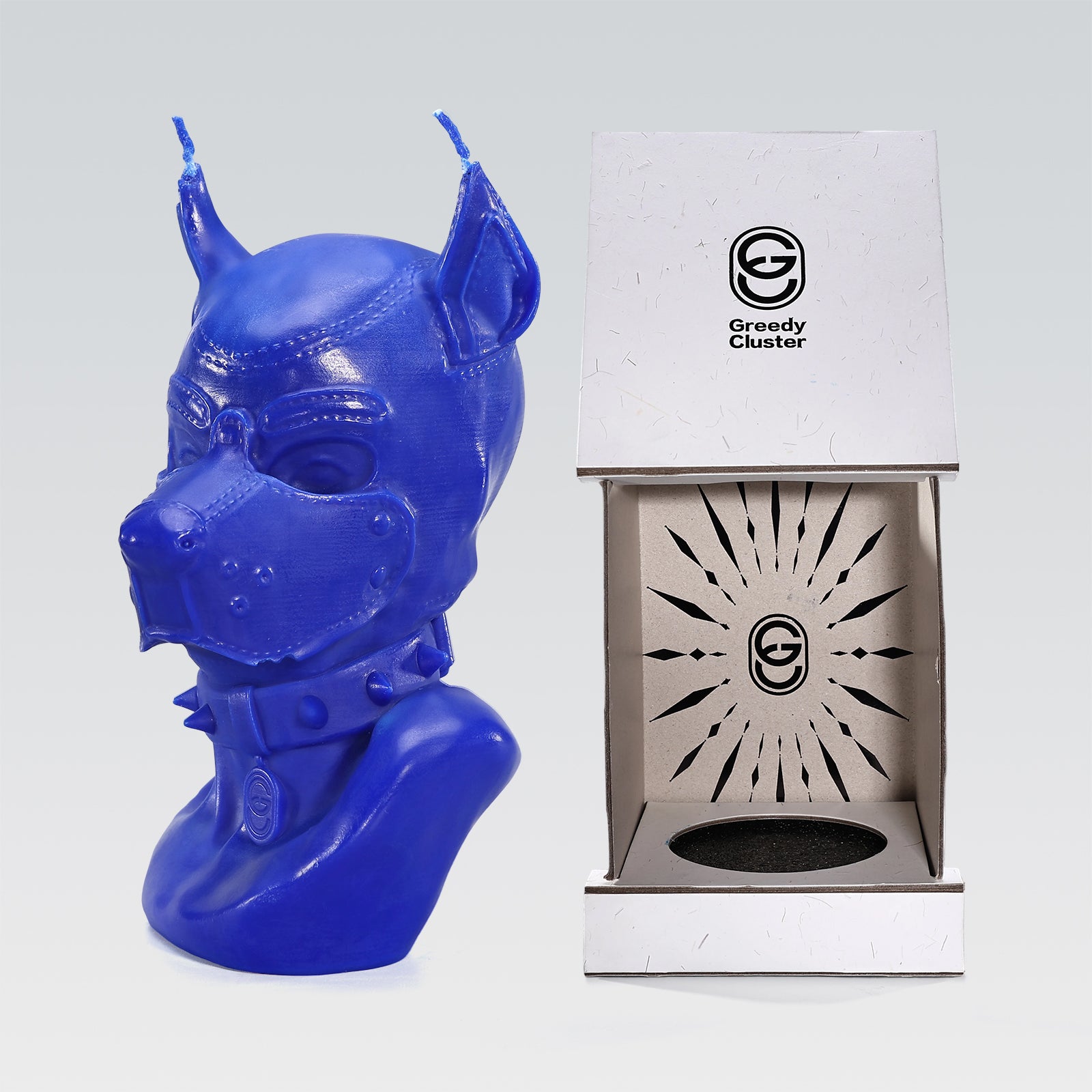GreedyCluster PUP DAVID CANDLE accessory candle, sculpted pup figure detail