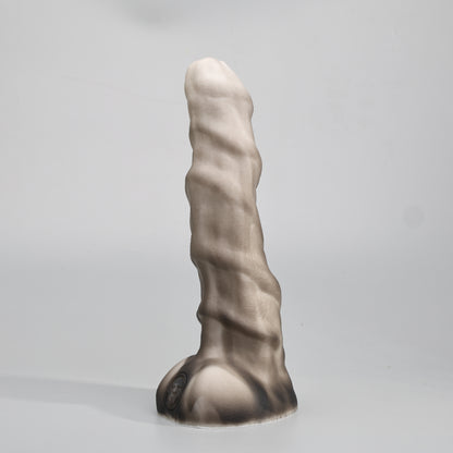 GreedyCluster RAM DILDO huge ridged alien silicone dildo, Dirty textured shaft