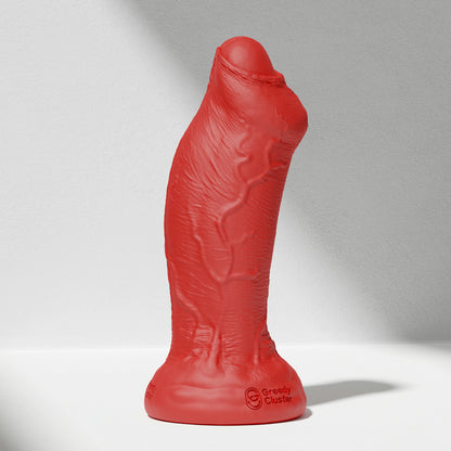 GreedyCluster RAPPER DILDO realistic platinum silicone dildo in Scarlett
