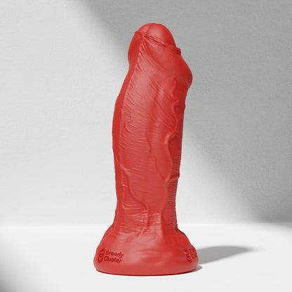 GreedyCluster RAPPER DILDO realistic silicone dildo in Scarlett with base detail