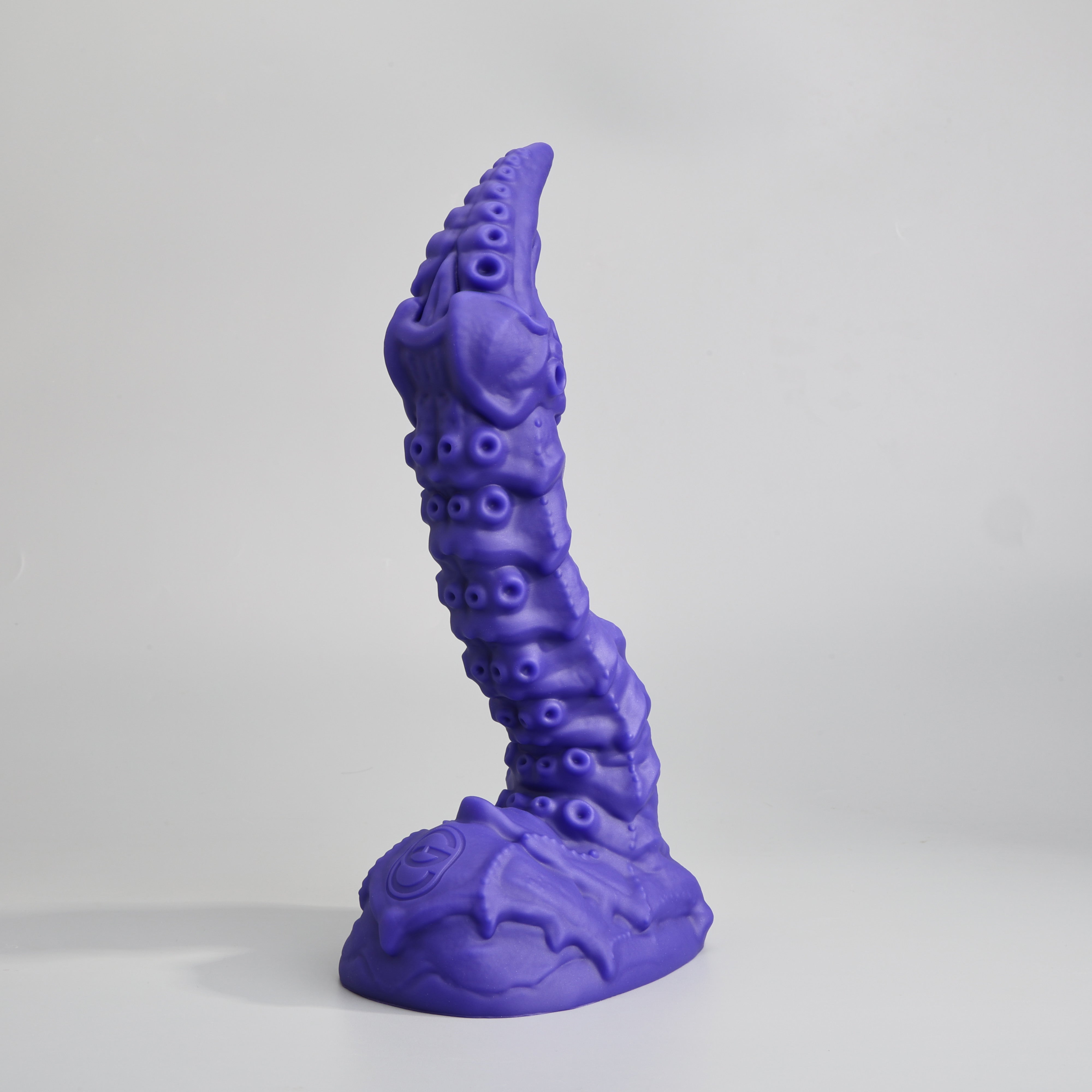 GreedyCluster STINGER scorpion tail fantasy silicone dildo, Azure biomechanical design