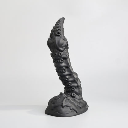 GreedyCluster STINGER scorpion tail fantasy silicone dildo, Charcoal biomechanical design