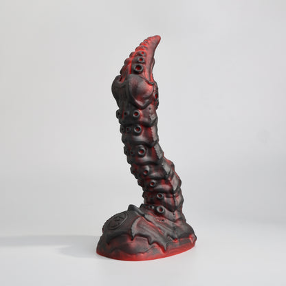 GreedyCluster STINGER scorpion tail fantasy silicone dildo, Lava biomechanical design