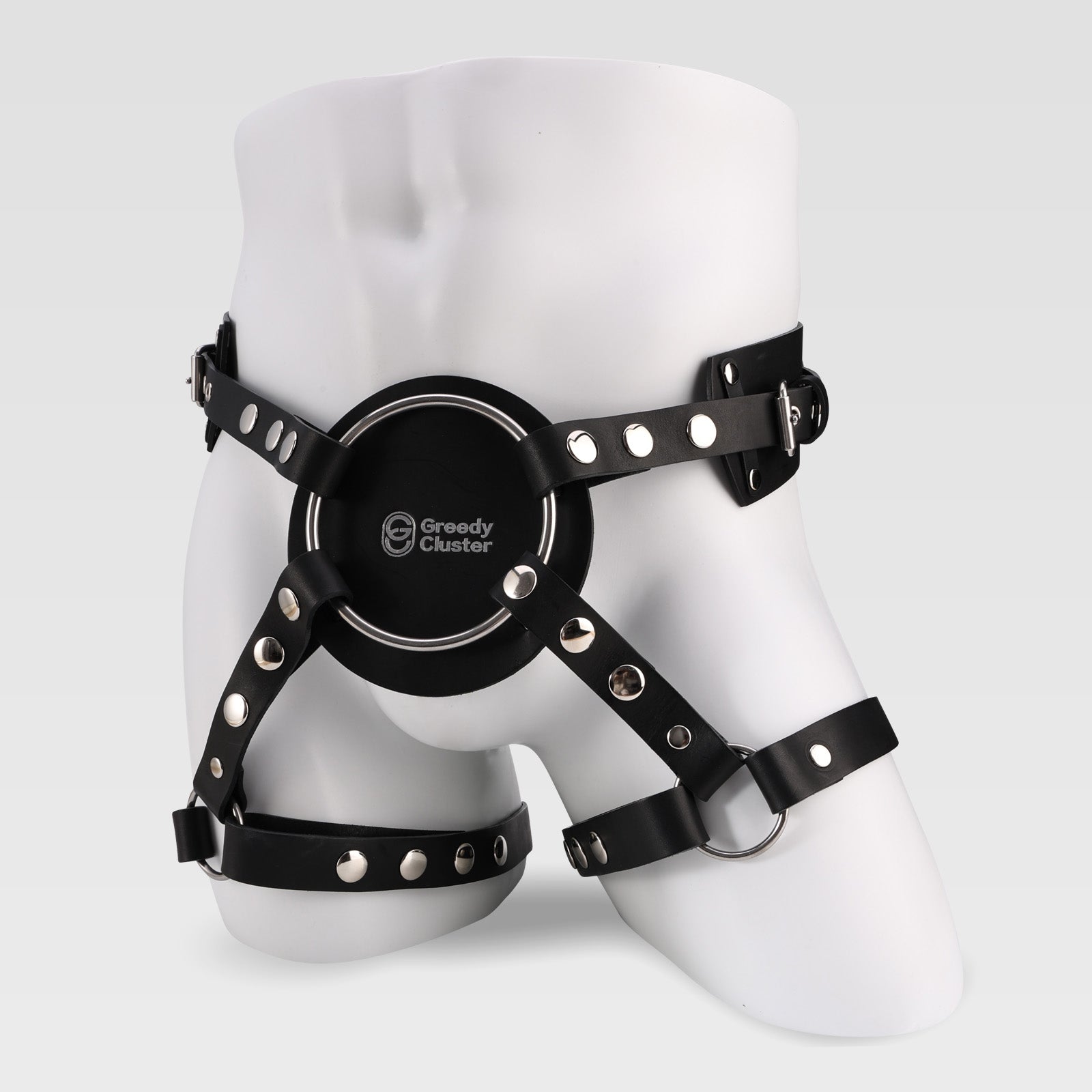 GreedyCluster STRAP-ON HARNESS adjustable harness accessory, black strap detail