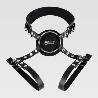 GreedyCluster STRAP-ON HARNESS adjustable harness accessory, black strap detail