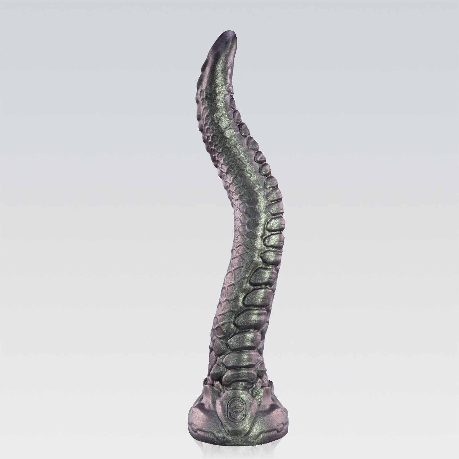 GreedyCluster SYREX dragon-tail silicone dildo, Rust long textured fantasy design