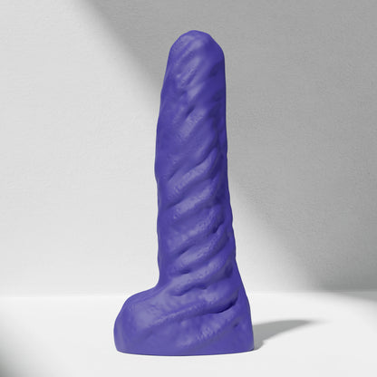 GreedyCluster TYRAN DILDO curved alien silicone dildo in Azure