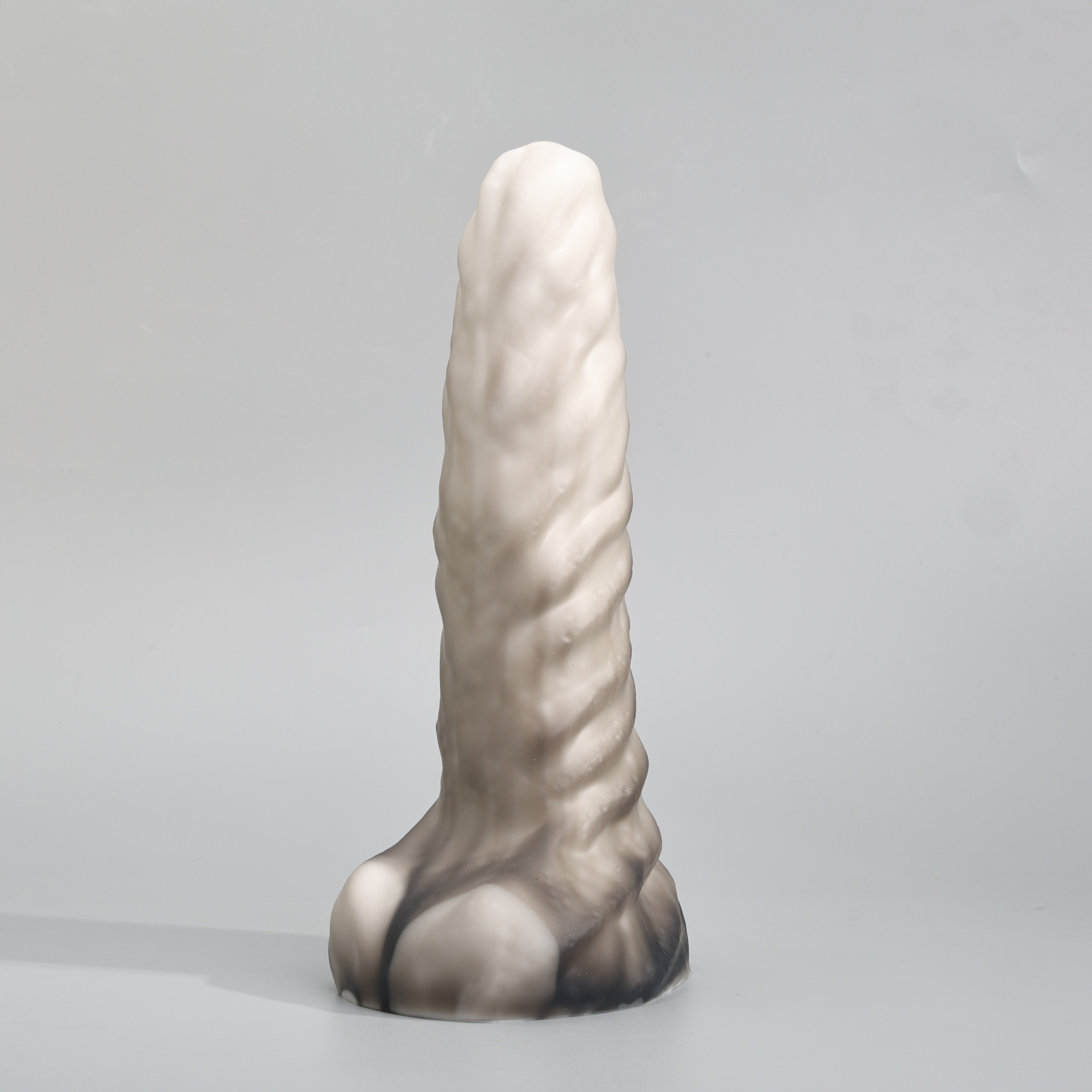 GreedyCluster TYRAN DILDO curved alien silicone dildo, Dirty textured design