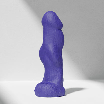 GreedyCluster HADES textured knot silicone dildo in Azure