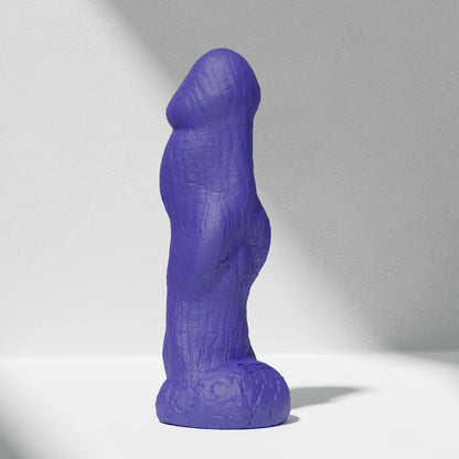 GreedyCluster HADES textured knot silicone dildo in Azure
